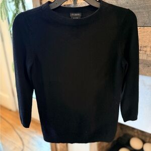 Talbots Women's Pure Cashmere Black Sweater